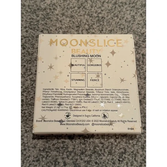 Moonslice Beauty Blushing Moon 4-Pan Blush Palette Vegan Cruelty-Free 8HB4 - Picture 2 of 2